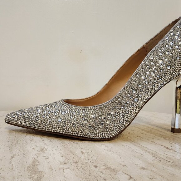 Steve Madden Womens Classie Pointed-Toe St Crystal Rhinestone - B040 - Picture 6 of 11